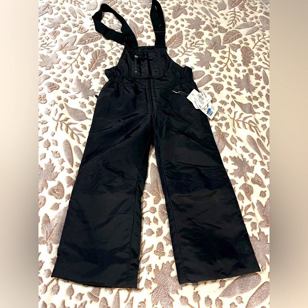 Slalom Toddler Ski Bib Black Overall Kid Large